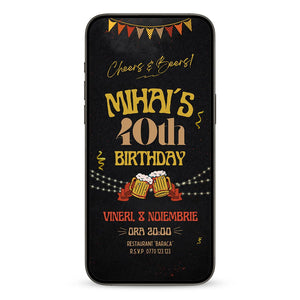 Invitatie Zi de Nastere Big Brother, Format Digital-BalloonEvents.ro