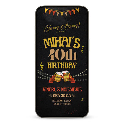 Invitatie Zi de Nastere Big Brother, Format Digital-BalloonEvents.ro