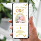 Invitatie Zi de Nastere ONE, Format Digital