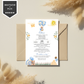 Invitatie Botez Baby Bear Toys, Format Digital