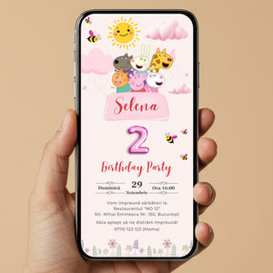 Invitatie Zi De Nastere Peppa Pig, Format Digital
