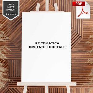Lista Invitati Clasica - Opis, Fisier Digital .Pdf-BalloonEvents.ro