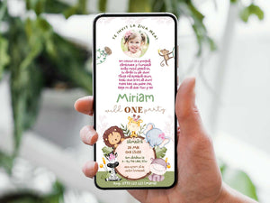 Invitatie Taierea Motului - Turta, Little Girls Party, Format Digital