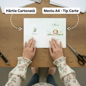 Meniu Mese Tip Carte (Print - Minim 10 Buc)