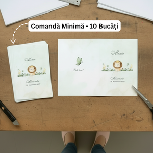 Meniu Mese Tip Carte (Print - Minim 10 Buc)-BalloonEvents.ro