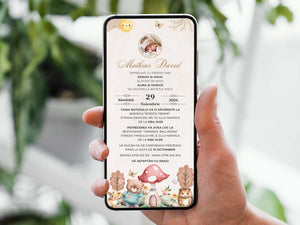 Invitatie Botez My Forest, Format Digital