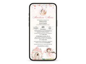 Invitatie Botez My Sweety, Format Digital