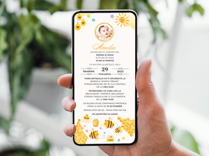 Invitatie Botez My Honey, Format Digital-BalloonEvents.ro