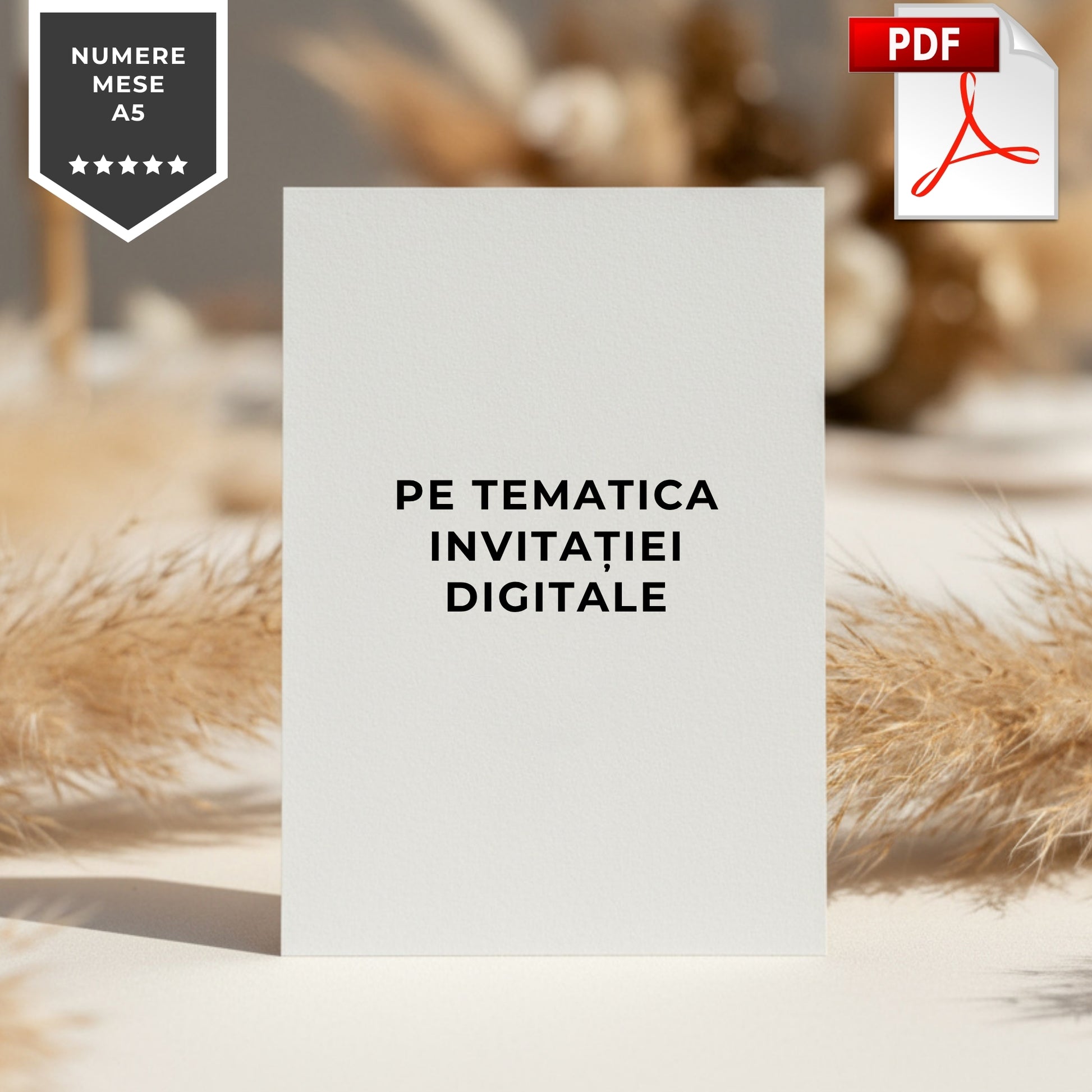 Numere Mese, Fisier Digital .PDF-BalloonEvents.ro