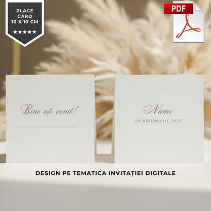 Place Card, Fisier Digital .Pdf-BalloonEvents.ro