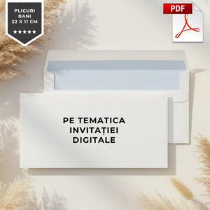 Plic Pentru Bani, Fisier Digital .PDF-BalloonEvents.ro