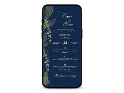 Invitatie Nunta Prestige, Format Digital