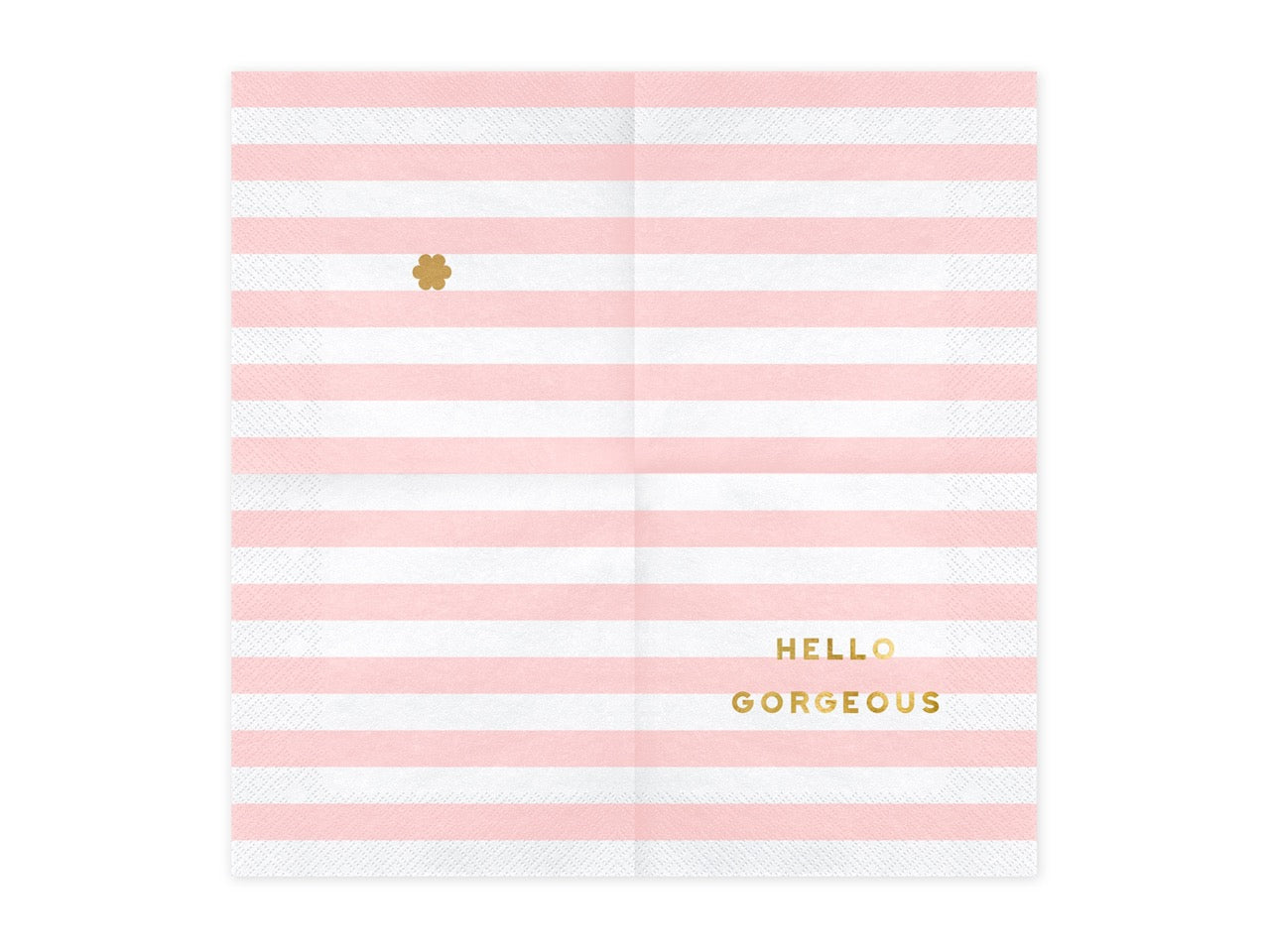 Set 20 Servetele Dungi - Hello Gorgeous, Roz Deschis, 33X33Cm