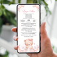 Invitatie Botez Sleeping Bear, Format Digital-BalloonEvents.ro