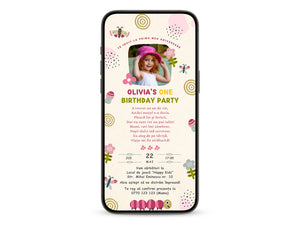 Invitatie Taierea Motului - Turta, Sweetie Butterfly, Format Digital