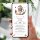 Invitatie Botez Zana Florilor, Format Digital-BalloonEvents.ro