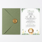 Invitatie Botez Lion, Hartie Texturata, Plic Cartonat si Sigiliu Ceara Inclus