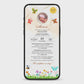 Invitatie Botez Animata GIF, Butterfly Sunshine