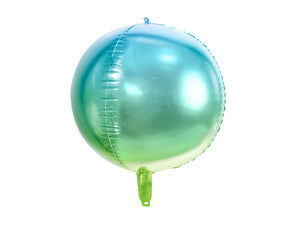 Balon Din Folie Orbz, Albastru Si Verde, 35Cm