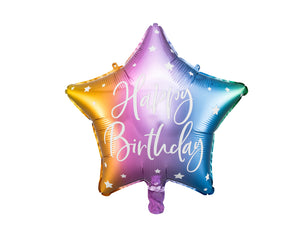 Balon Din Folie Happy Birthday, 40Cm, Mix