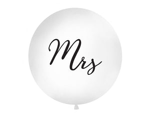 Balon Gigant Mrs. 1m, Alb